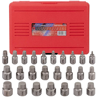 Набор головкок-экстракторов для извлечения поврежденных болтов/гаек 25 пр YATAFORCE YF-630025B