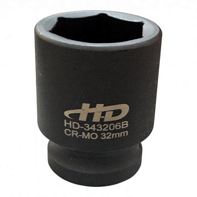 Головка торцевая ударная 3/4" 6гр. 32 мм L58 мм CrMo H-D HD-343206B