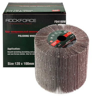 Насадка шлифовальная 120х100 мм Grit 100 RockForce RF-FD4100W