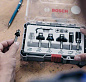 Набор кромочных фрез по дереву хв 6 мм (6 шт) BOSCH (2607017468)