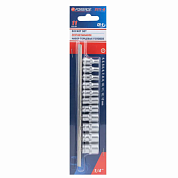 Набор головок 4-13 мм 1/4'' 12-гр 11 пр Forsage F-2111-9