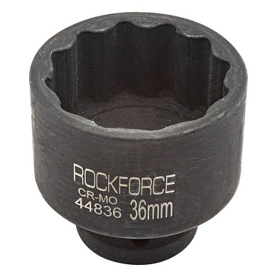 Ударная торцевая головка 36 мм 12-гр. 1/2'' RockForce RF-44836