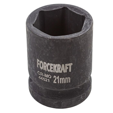 Ударная торцевая головка 21 мм. 6-гр. 1/2'' ForceKraft FK-44521