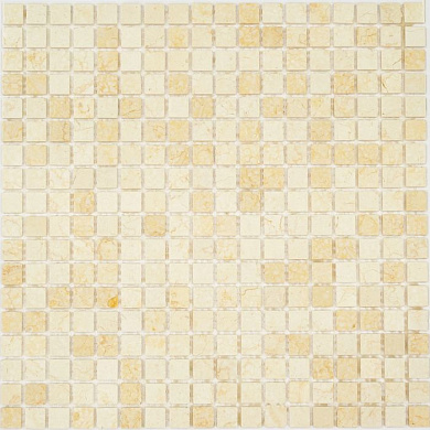 Мозаика Pietrine Botticino POL, 15x15х4 мм, MOSAICSTORY 35338