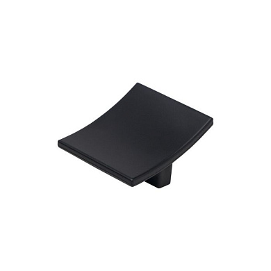 Ручка меб. кнопка пластик. PK07/K7 черный матовый AKS 87095