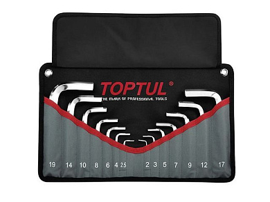 Набор ключей HEX 2-19 мм 14 пр. Toptul GPAQ1401