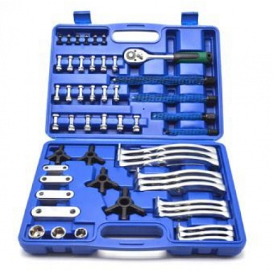 Съемники двух-трехзахватные переставные 3"-8" (захват 40-200 мм), набор 72 пр, PREMIUM H-D HD-25179