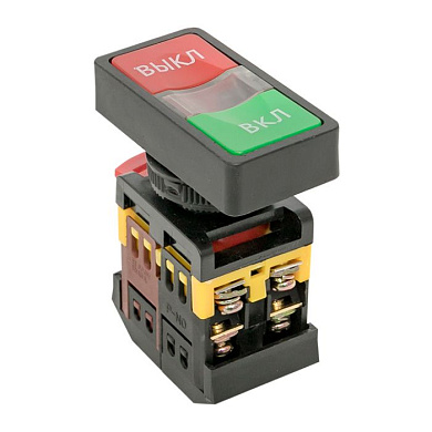 Кнопка AS-22N "Пуск-Стоп" прямоугольная 24В NO+NC EKF PROxima pbn-as-rec-24