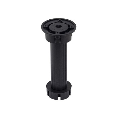 Опора кухонная пласт. h150 трехсоставная, черный (1уп=200шт) AKS 86503