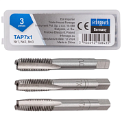 Метчик M7x1 3 шт Scheppach Sch-TAP7x1