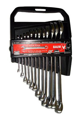 Набор комбинированных ключей 1/4''-15/16'' 12 пр. BAUM 30-12AP