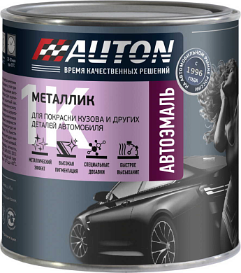 Автоэмаль металлик 640 Серебристая Банка, 0,85 л AUTON ATN-P07971-085