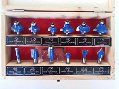 Набор фрез 12*8 D, в чемодане Диолд 12*8 D (90101014)