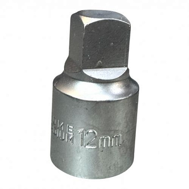 Головка торцевая для сливной пробки 1/2" с квадратом 12мм "H-D"