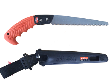 Пила с прямым полотном L340 мм/2.5 мм, в чехле с поясным креплением Samurai GSF-340-SH