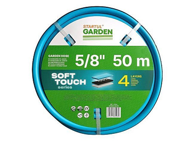 Шланг поливочный 5/8" 50м SOFT TOUCH, ST6040-5/8-50, 4 слоя STARTUL GARDEN ST6040-5/8-50