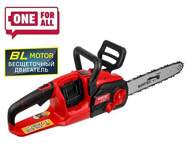 Аккум. пила цепная CEC 3536-1 шина 35 см, 14", 3/8" LP, 1.3 мм ALL1 SOLO, БЕСЩЕТ.ДВИГ., БЕЗ АКБ И ЗУ, 36 В, 18+18