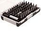 Набор бит PZ, PH, SL, HEX, HEX TR, Torx, TorxTR, Spanner 1/4'' с магнитным держателем, CrV, 61 пр. Matrix11387