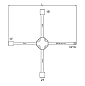 Ключ-крест 17x19x21x1/2''Toptul AEAL1616