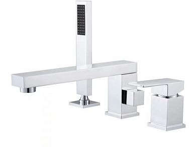 Смеситель для ванны Lt D35, серия Lily хром, на борт, поворотный L-излив A-five A5-1149