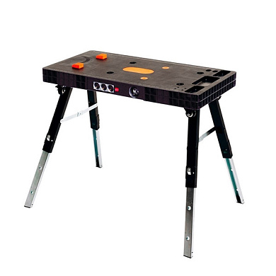 Верстак складной, удлинитель 10м, высота 52/66/80см, раб. пов-ть 94х48см, до 150кг PIT MFMW-01