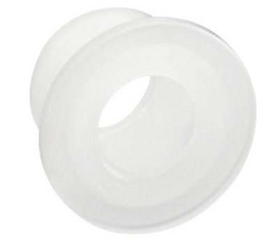 Втулка под ручку для стеклянной двери (грибок), d7*4,5, пластик, бесцветная (уп/50шт) PL 62849