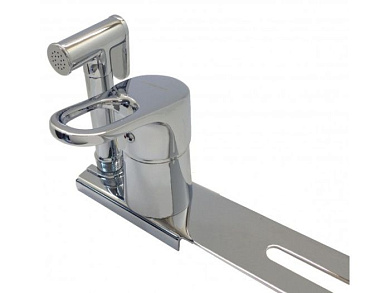 Смеситель с гигиеническим душем для унитаза, латунь, хром Wisent W5221