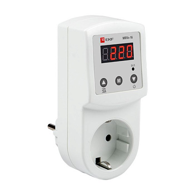Цифровое розеточное реле напряжения MRVs-16 EKF PROxima MRVs-16