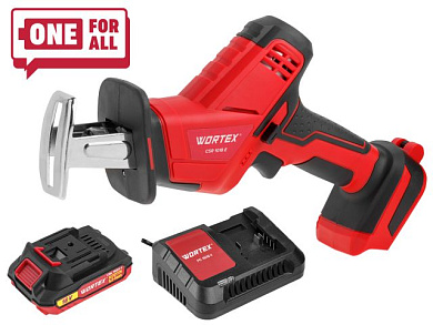 Аккум. сабельная пила CSR 1018 в кор. ALL1 XLT ST 18В, 1 акк., 2 Ач, дер. 100 мм, 18 В, С АКБ, 2.0 А/ч И З/У WORTEX 0329278