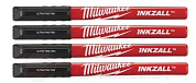 Маркеры со сверхтонким пером INKZALL черные 4 шт. Milwaukee 48223164