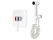 Смеситель для биде Lt D35, серия Lotus белый, встраиваемый, излива нет A-five A5-0750