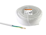Провод ПВС 3х0,75, бухта 100 м белый TDM SQ0118-0037