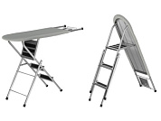 Доска гладильная - стремянка, Ruby 2, 1250х340 мм, с подставкой под утюг, PERFECTO LINEA 42-142304