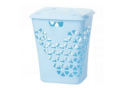 Корзина для белья ВЕНЕЦИЯ 60 л, голубой IDEA М2606