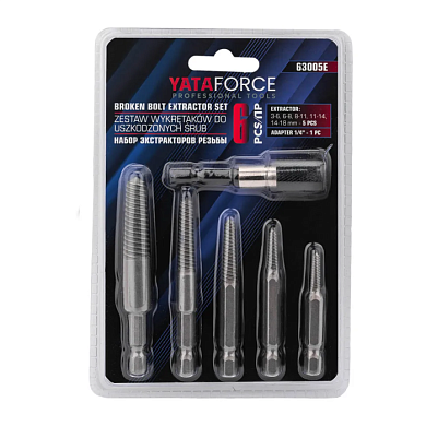 Набор экстракторов резьбы 6 пр YATAFORCE YF-63005E