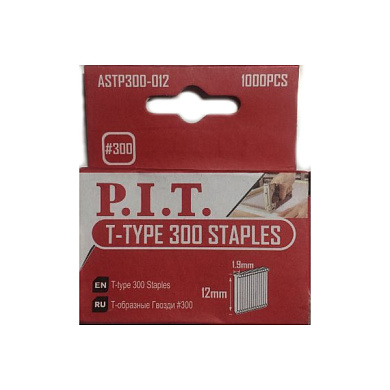 Т-образные гвозди Тип 300 12 мм 1000 шт в уп. PIT ASTP300-012