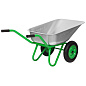 Тачка садово-строительная 2-х колесная, грузоподъемность 230 кг, объем 90 л Сибртех 689643