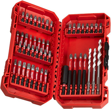 Набор бит Milwaukee Shockwave 48шт в пластиковом кейсе 4932492005