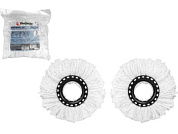 Набор сменных насадок для швабры с отжимным ведром AquaSpin 2 шт , диаметр 32 см PERFECTO LINEA 44-431027