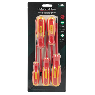 Набор отверток диэлектрических SL, РН 5 пр RockForce RF-2066N