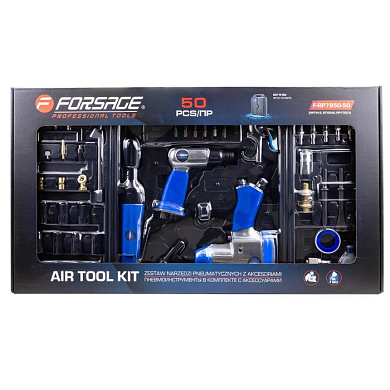 Набор пневматического инструмента с аксессуарами 50 пр. Forsage F-RP7850-50 (RP7412, ST-5540, RP17621)
