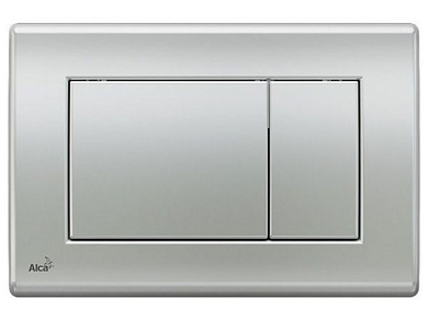 Кнопка управления для скрытых систем инсталляции, хром-мат, Alcaplast M272-BL-01
