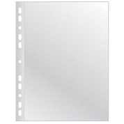 Файл (папка карман) "Q-Connect", А4, 50 шт, 90 мкм, прозрачный