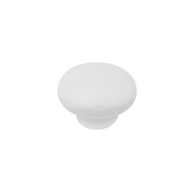 Ручка меб. кнопка керамич. DG20 белый AKS 21503