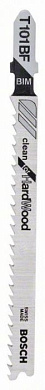 Пилка для лобзика T 101 BF Clean for Hard Wood (3 шт) BOSCH (2608636226)