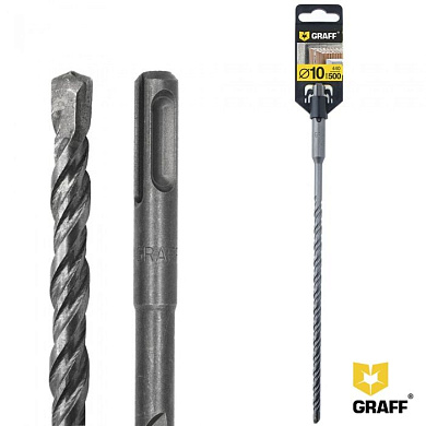 Бур (сверло) по бетону 10x440x500 мм SDS-plus GRAFF 6210500