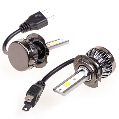 Автолампа-LED H7 13W 6000K 1500Lm 12/24V 1-конт КВАНТ (MINI) радиатор компл.2 шт SKYWAY S08701009