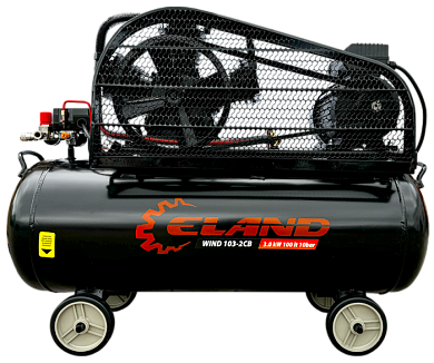 Компрессор воздушный ременной, масляный 100 л ELAND WIND 103-2CВ