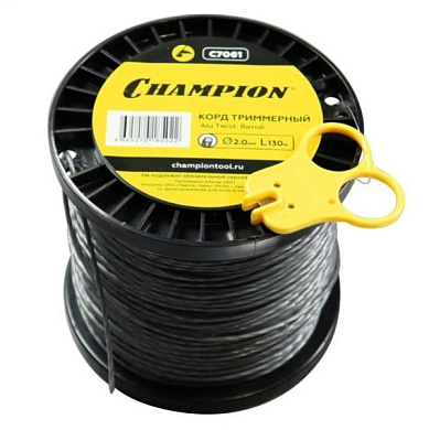Корд для триммера, 2,0 мм*130м, витой Alu Twist CHAMPION C7061
