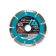 Диск алмазный сегментный Optima 125x22,2 мм, H=7 мм по бетону, кирпичу. Без уп. METALLICA 900079